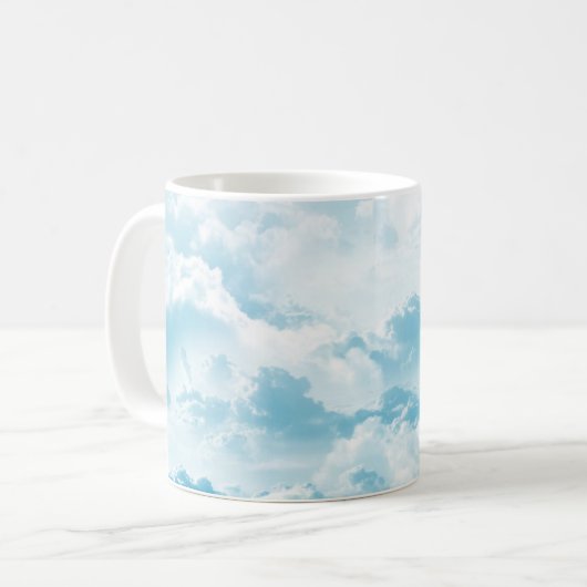 Wolken Himmel Cartoon Vektorbilder Kaffeetasse (Vorderseite Links)