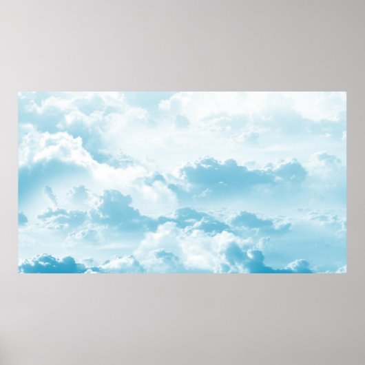 Wolken Himmel Cartoon Vektorbilder Poster (Vorne)