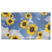 Wolken Himmel und Sonnenblumen Kissenbezug (Vorderseite-Links)
