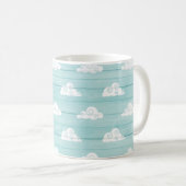 Wolken-Himmelblau Tasse (VorderseiteRechts)