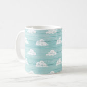 Wolken-Himmelblau Tasse (Vorderseite Links)