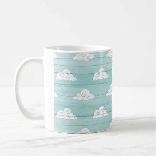 Wolken-Himmelblau Tasse (Links)