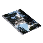 Wolken hinter dem Foto Bäume Notizblock (Rechte Seite)