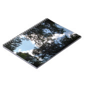 Wolken hinter dem Foto Bäume Notizblock (Linke Seite)