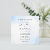 Wolken Hochzeitseinladungen Einladung (Stehend Vorderseite)