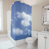 Wolken im blauen Himmel Duschvorhang (Beispiel)