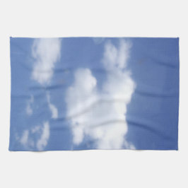 Wolken im blauen Himmel Küchentuch-Set Geschirrtuch