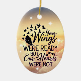 Wolken im Gedächtnis eines geliebten an Weihnachte Keramik Ornament