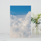 Wolken im Himmel Briefpapier (Stehend Vorderseite)