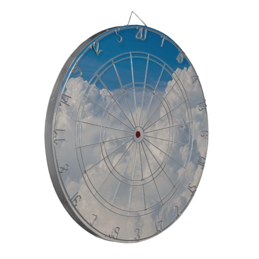 Wolken im Himmel Dartscheibe (Vorderseite Links)