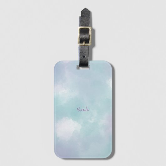 Wolken im Himmel Gepäckanhänger (Vorderseite Vertikal)