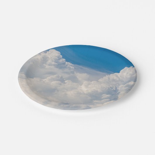 Wolken im Himmel Pappteller (Schrägansicht)