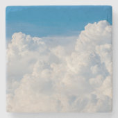 Wolken im Himmel Steinuntersetzer (Vorderseite)