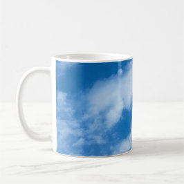 Wolken im Himmel Weiß und Blau Kaffeetasse