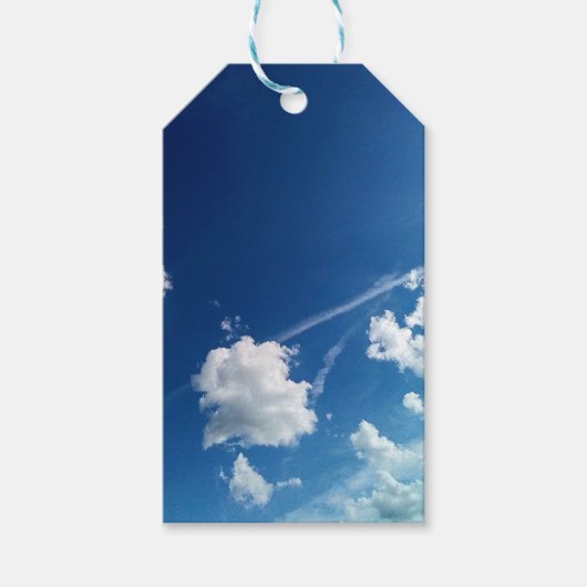 Wolken im Licht Geschenkanhänger (Vorderseite)