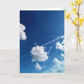 Wolken im Licht Karte (Gelbe Blume)