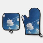 Wolken im Licht Ofenhandschuh & Topflappen-Set (Vorderseite)