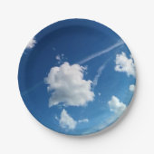 Wolken im Licht Pappteller (Vorderseite)