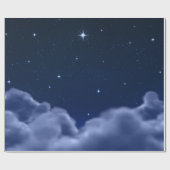 Wolken im Raum-Packpapier Geschenkpapier (Flach)