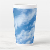 Wolken im Sky Simple, Elegant Blue und White Milchtasse (Vorderseite)