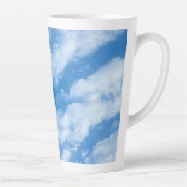Wolken im Sky Simple, Elegant Blue und White Milchtasse