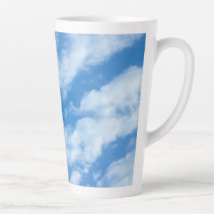 Wolken im Sky Simple, Elegant Blue und White Milchtasse