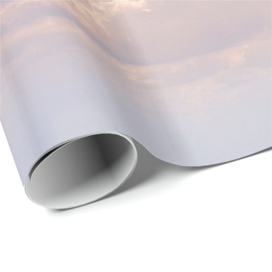 Wolken im Sky Wrapping Paper Geschenkpapier (Rolleneckpunkt)
