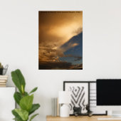 Wolken im Sonnenuntergang über dem Goblin Valley S Poster (Heimbüro)