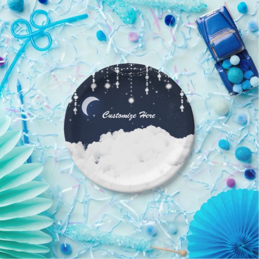 Wolken im Sternenhimmel Pappteller (Party)