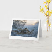 Wolken im Winter Karte (Gelbe Blume)