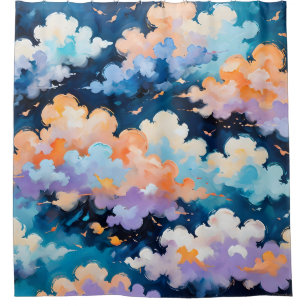 Wolken in Bewegung Duschvorhang