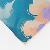 Wolken in Bewegung Fleecedecke (Ecke)