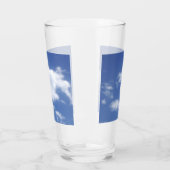Wolken in blauem Himmel Glas (Links)