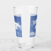 Wolken in blauem Himmel Glas (Rechts)