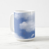Wolken in blauem Himmel Kaffeetasse (Vorderseite Links)