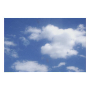Wolken in blauem Himmel  Poster