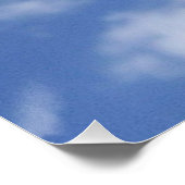 Wolken in blauem Himmel  Poster (Ecke)