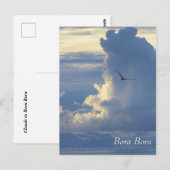 Wolken in Bora Bora Postkarte (Vorne/Hinten)