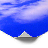 Wolken in Clear Blue Sky Poster (Ecke)