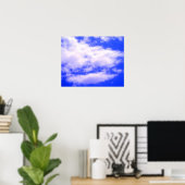 Wolken in Clear Blue Sky Poster (Heimbüro)