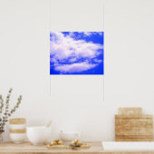 Wolken in Clear Blue Sky Poster (Küche)