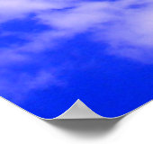 Wolken in Clear Blue Sky Poster (Ecke)