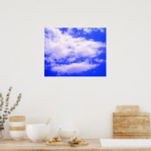 Wolken in Clear Blue Sky Poster (Küche)