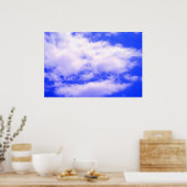 Wolken in Clear Blue Sky Poster (Küche)