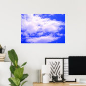 Wolken in Clear Blue Sky Poster (Heimbüro)