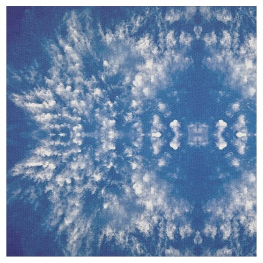 Wolken in Krawatte Stoff (Nahaufnahme)