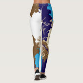 Wolken in meinem Kaffee Leggings (Rückseite)