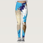 Wolken in meinem Kaffee Leggings (Vorderseite)
