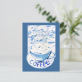 Wolken in meiner Kaffeekarte Postkarte (Stehend Vorderseite)