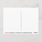 Wolken in Namibia Goldene Stunde Postkarte (Rückseite)